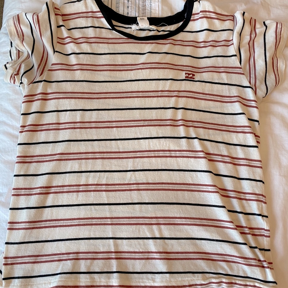 striped billabong tee shirt